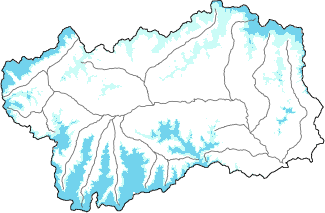 Neve fresca nelle ultime 24h + dati Modello 1 AINEVA (MOD1)