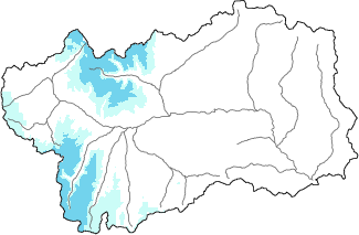 Neige fra&icirc;che dans les derni&egrave;res 24h + donn&eacute;es Modello 1 AINEVA (MOD1)