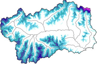 Neige fra&icirc;che dans les derni&egrave;res 72h + donn&eacute;es Modello 1 AINEVA (MOD1)