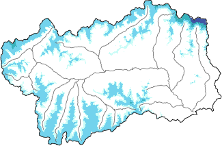 New snow in the last 24h + Modello 1 AINEVA (MOD1) data