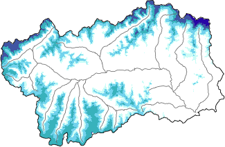 New snow in the last 24h + Modello 1 AINEVA (MOD1) data