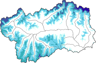 New snow in the last 72h + Modello 1 AINEVA (MOD1) data