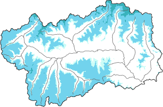 New snow in the last 72h + Modello 1 AINEVA (MOD1) data