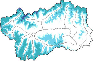 New snow in the last 72h + Modello 1 AINEVA (MOD1) data
