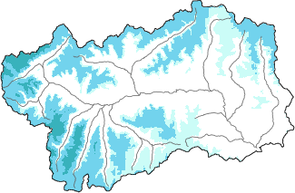 New snow in the last 24h + Modello 1 AINEVA (MOD1) data