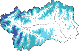 New snow in the last 24h + Modello 1 AINEVA (MOD1) data
