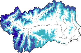 New snow in the last 72h + Modello 1 AINEVA (MOD1) data