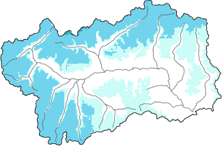 Neige fra&icirc;che dans les derni&egrave;res 24h + donn&eacute;es Modello 1 AINEVA (MOD1)