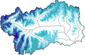 Neige fra&icirc;che dans les derni&egrave;res 72h + donn&eacute;es Modello 1 AINEVA (MOD1)