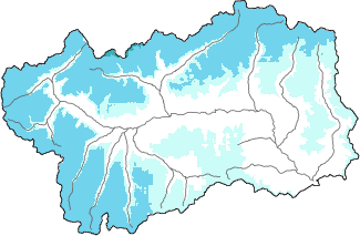 New snow in the last 72h + Modello 1 AINEVA (MOD1) data