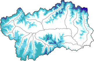 New snow in the last 24h + Modello 1 AINEVA (MOD1) data