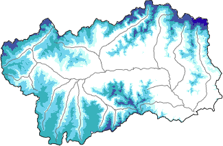 New snow in the last 72h + Modello 1 AINEVA (MOD1) data