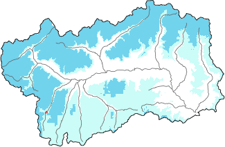 New snow in the last 24h + Modello 1 AINEVA (MOD1) data