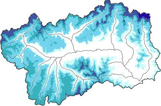 New snow in the last 72h + Modello 1 AINEVA (MOD1) data