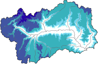 New snow in the last 72h + Modello 1 AINEVA (MOD1) data