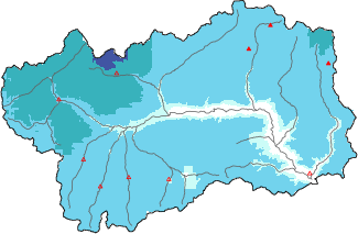 New snow in the last 72h + Modello 1 AINEVA (MOD1) data