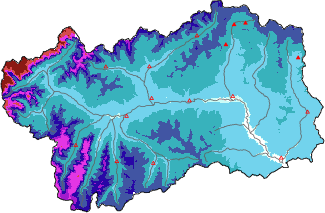 New snow in the last 72h + Modello 1 AINEVA (MOD1) data