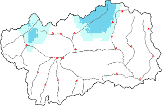 New snow in the last 24h + Modello 1 AINEVA (MOD1) data