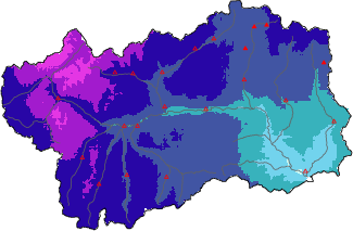 New snow in the last 72h + Modello 1 AINEVA (MOD1) data
