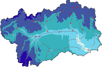 New snow in the last 72h + Modello 1 AINEVA (MOD1) data