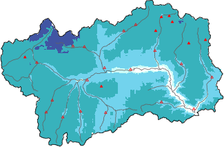 Neige fra&icirc;che dans les derni&egrave;res 72h + donn&eacute;es Modello 1 AINEVA (MOD1)