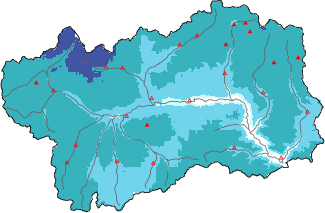 Neige fra&icirc;che dans les derni&egrave;res 72h + donn&eacute;es Modello 1 AINEVA (MOD1)
