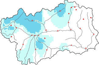 Neve fresca nelle ultime 24h + dati Modello 1 AINEVA (MOD1)