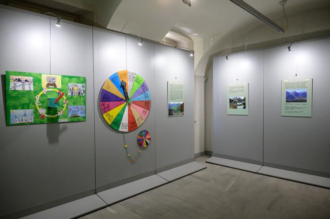 Aoste, Hôtel des États. L'exposition. Photo Pallu