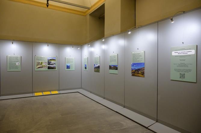Aoste, Hôtel des États. L'exposition. Photo Pallu