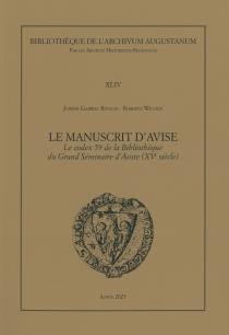 Couverture du volume 44 de la collection Bibliothèque de l'Archivum Augustanum Couverture du volume 44 de la collection Bibliothèque de l'Archivum Augustanum