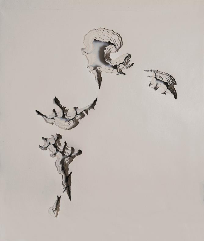 “Grounds” 2015, carta, cm 210x160