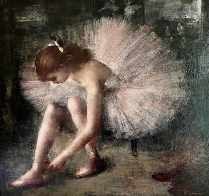 Grigory Gluckmann, "Grandi aspettative", anni '50-'70, olio su tavola, cm 77 × 81. The Morus Art Foundation.