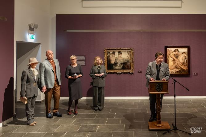 Musée Archéologique Régional d'Aoste, 27 février 2026. Discours de l'assesseur Erik Lavevaz lors de l'inauguration de l'exposition « Entre lumière et grâce ».