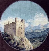 Il castello di Ussel. Olio su tela, fine del XIX secolo (foto: ASBC)