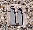 Exemple de fenêtre géminée, côté sud du château (Photo ASBC)   