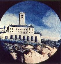 Anonimo, Veduta del castello di Sarre, fine XIX-inizio XX secolo (foto: ASBC)