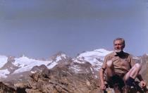 Primo Levi au col de la Tournette 31 juillet 1983 (collection de la famille Levi)