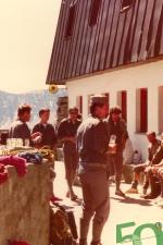 1986 -  corso di roccia per Guardie Forestali al Rifugio Monzino