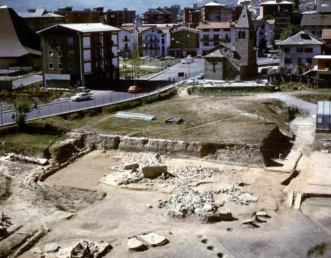 Vue du chantier Nord en 1978