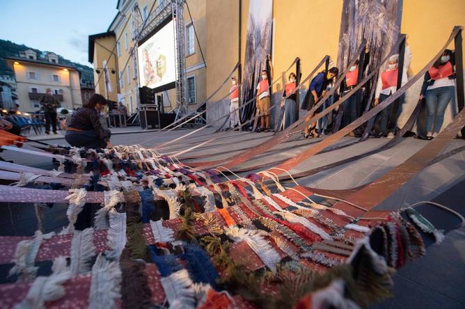 Aosta, piazza Roncas. Apertura della nona edizione di Plaisirs de Culture. 17 settembre 2021