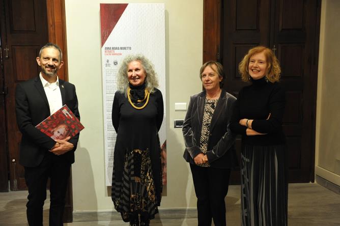 Anna Maria Moretto. Ritratti e altre narrazioni. 18 mars 2022, inauguration de l'exposition à l'Hôtel des États d'Aoste.