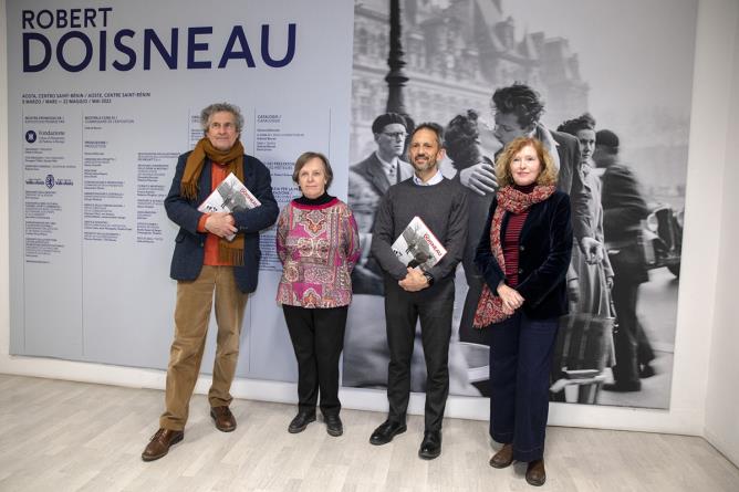 Robert Doisneau. 4 marzo 2022, inaugurazione della mostra al Centro Saint-Bénin di Aosta.