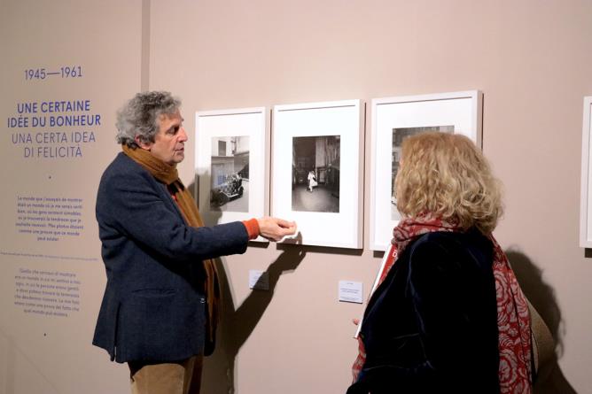 Robert Doisneau. 4 marzo 2022, inaugurazione della mostra al Centro Saint-Bénin di Aosta.
