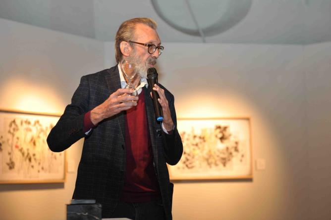 Marco Jaccond - Autour de Marcel Proust. 8 avril 2022, inauguration de l'exposition à l'Église Saint-Laurent d'Aoste.