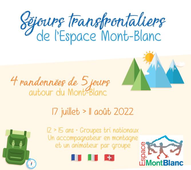 Séjours transfrontaliers Espace Mont-Blanc 2022