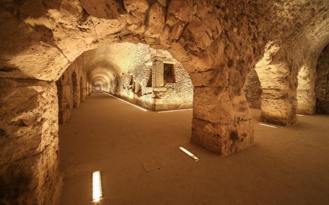 Valle d'Aosta. Aosta, Criptoportico forense.