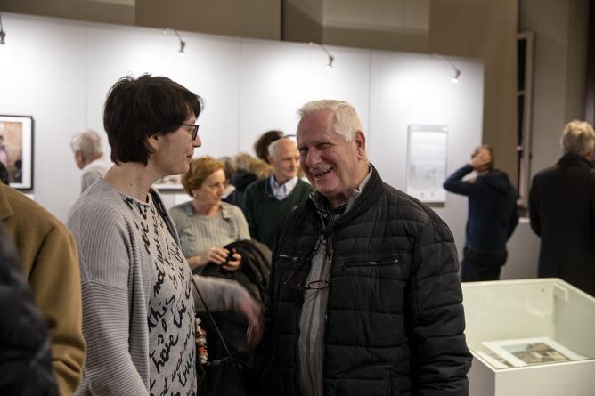 10 mars 2023, Elvezio Pagani à l'inauguration de l'exposition "La sua Africa".